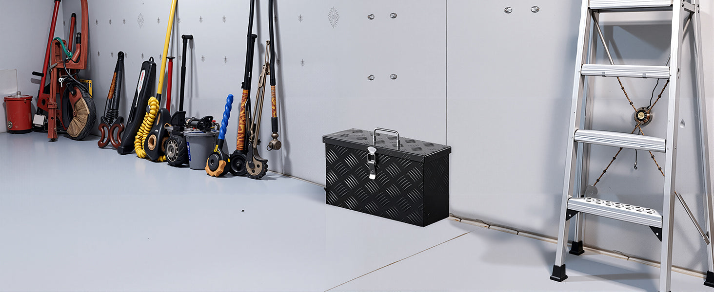 Heavy Duty Aluminum Truck Bed Tool Box with Lockable Storage