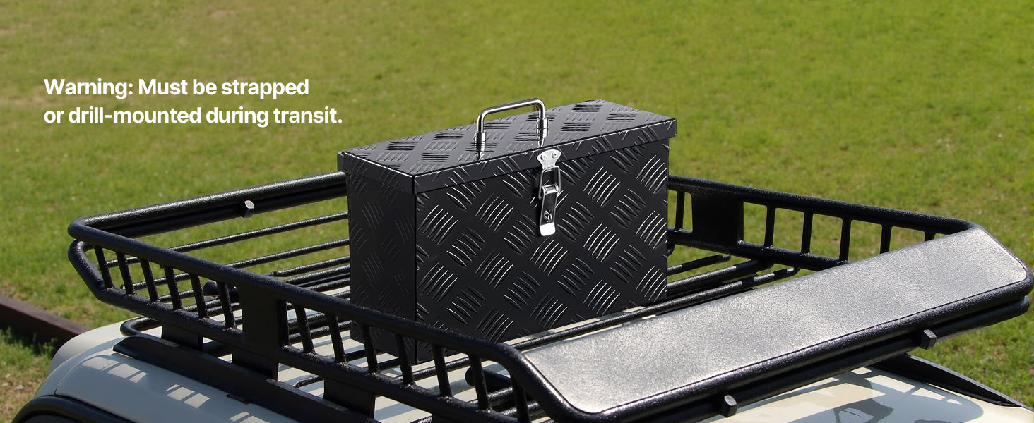 Heavy Duty Aluminum Truck Bed Tool Box with Lockable Storage