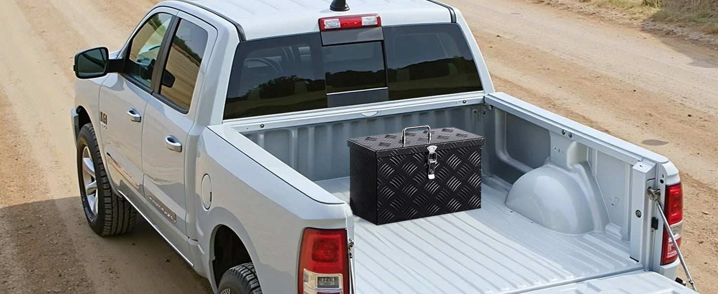Heavy Duty Aluminum Truck Bed Tool Box with Lockable Storage