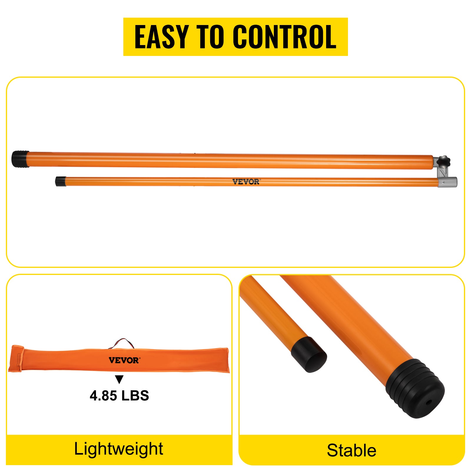 Truck Load Height Measuring Stick 15–20 ft Adjustable Fiberglass Pole