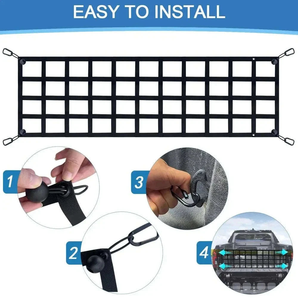 Truck Tailgate Net for Pickup Bed Cargo Storage-1 PCS