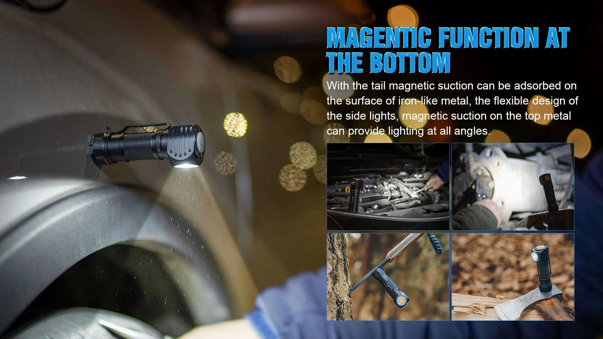 Trustfire MC18 Magnetic USB Headlamp-Headlamp with 18650 / black
