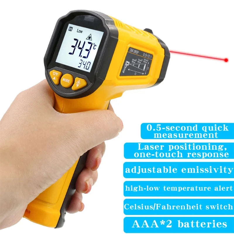 TS380 Infrared Thermometer Non‑Contact Industrial Temperature Gauge-TS600 Add a handbag