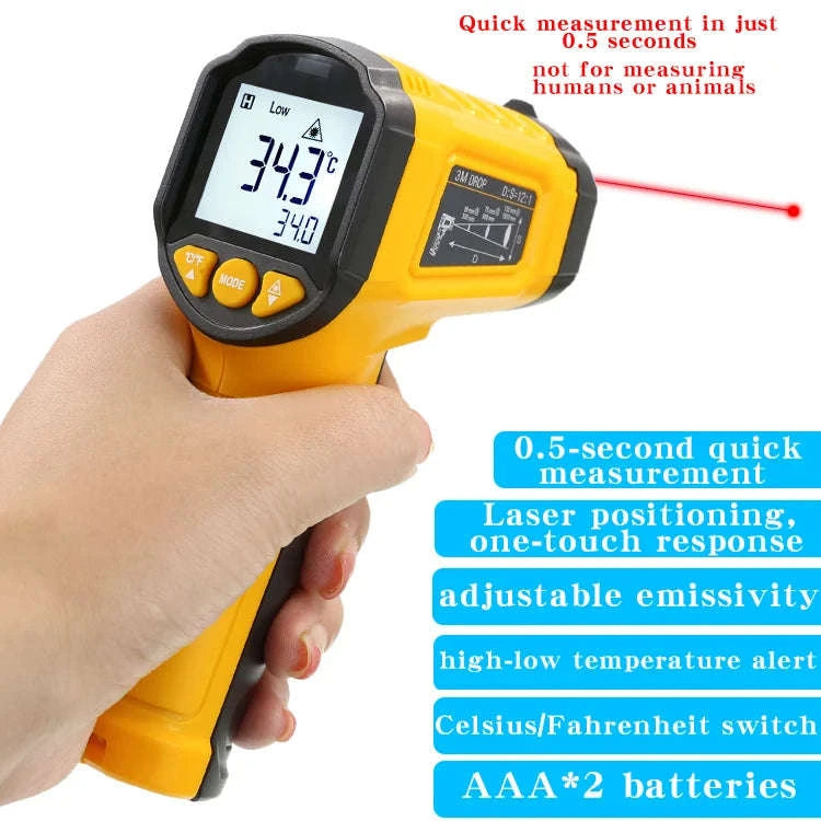 TS380 Infrared Thermometer Non‑Contact Industrial Temperature Gauge-TS600 Add a handbag