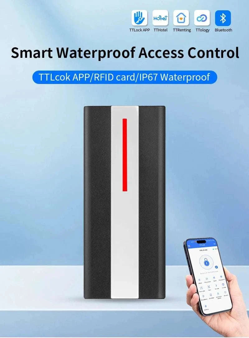 TTLock Bluetooth Access Control System IP67 Waterproof RFID Reader-H1X-TT-WK3