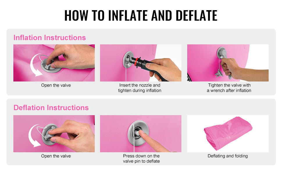 Inflatable Gymnastics Air Mat Set with Pump & Roller for Training