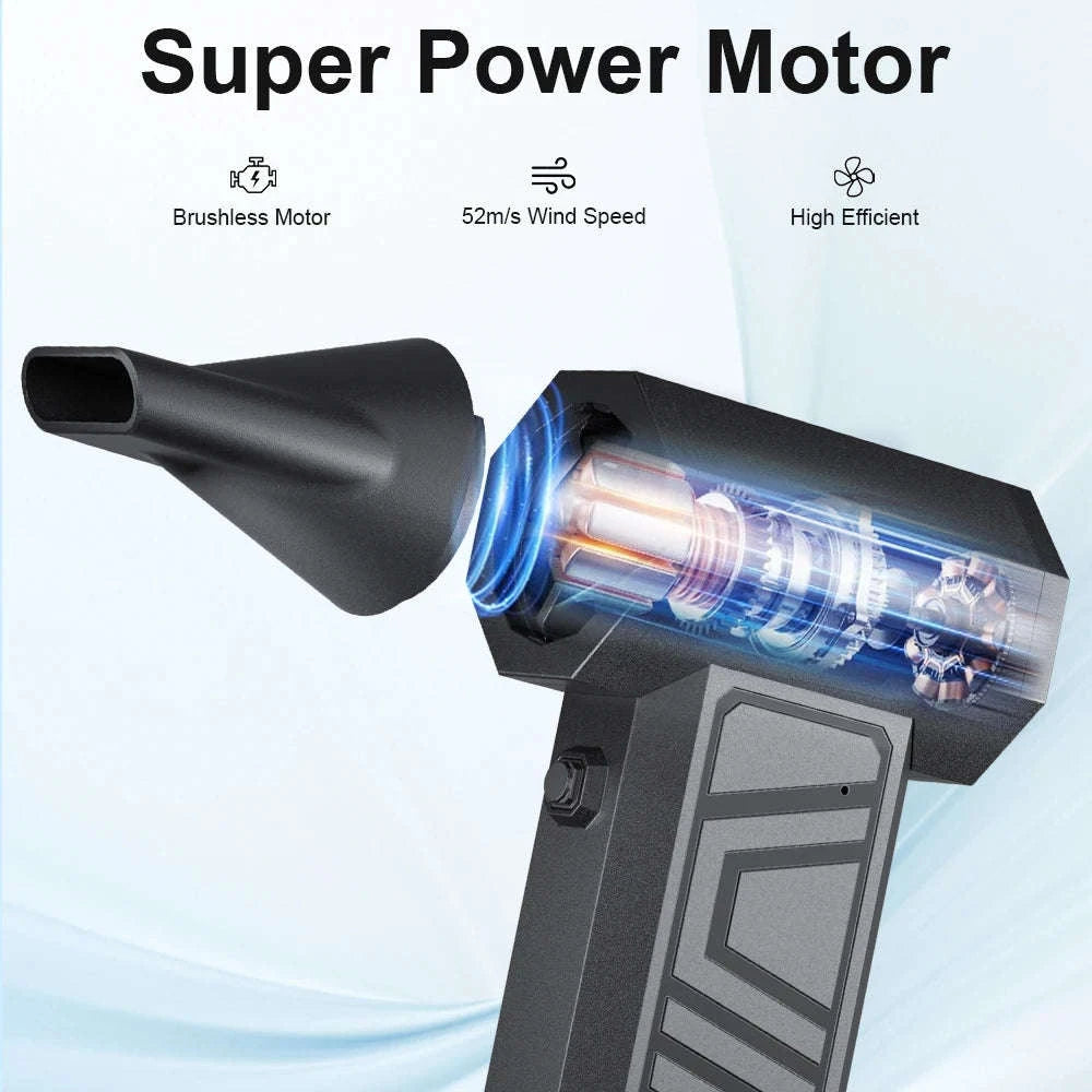 Turbo Jet Fan 130,000RPM Electric Air Duster & Car Blower-2 IN 1