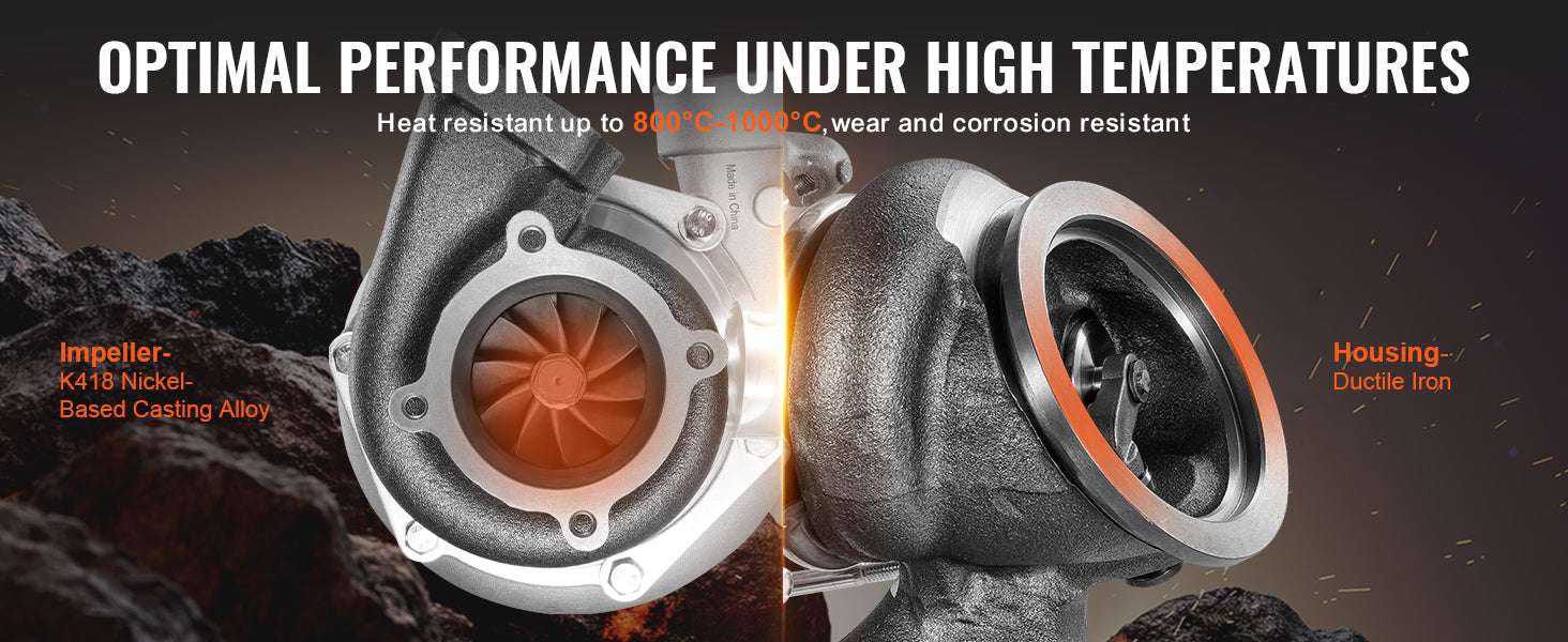 Turbocharger Kit for 2.5–6.0L Engines with Gaskets & Alloy Impeller-GT3582R / GERMANY