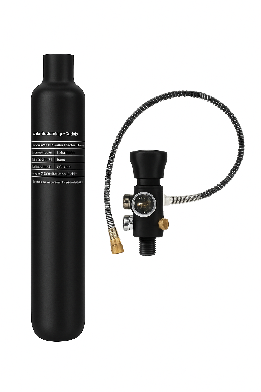 Carbon Fiber Cylinder HPA Tank 0.58L 300Bar M18*1.5