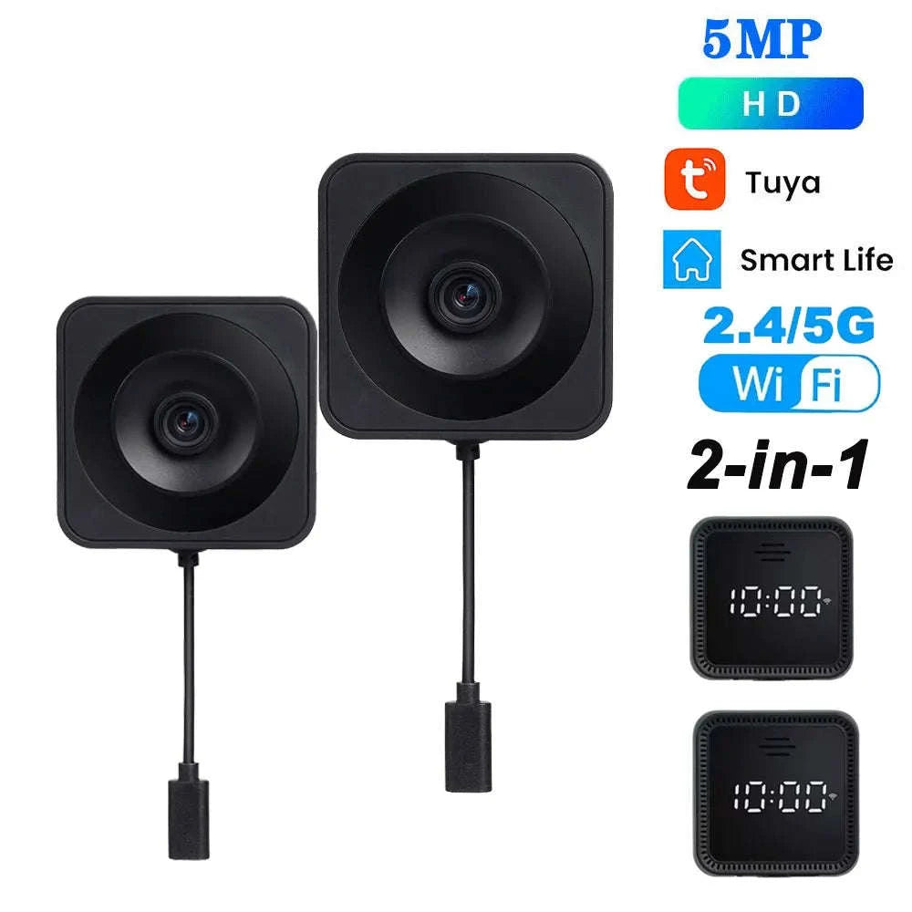 Tuya 2K 5G WiFi Magnetic Window Security Camera with AI Detection-1080P-1PC / Type-C