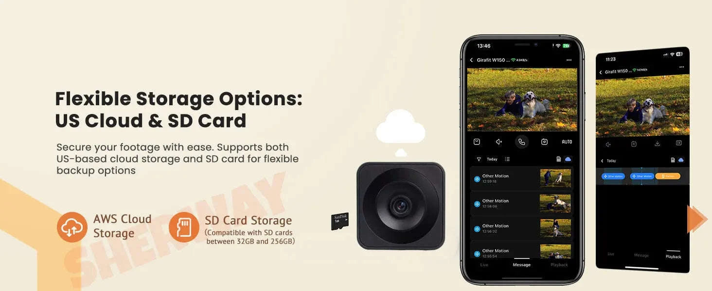 Tuya 2K 5G WiFi Magnetic Window Security Camera with AI Detection-1080P-1PC / Type-C