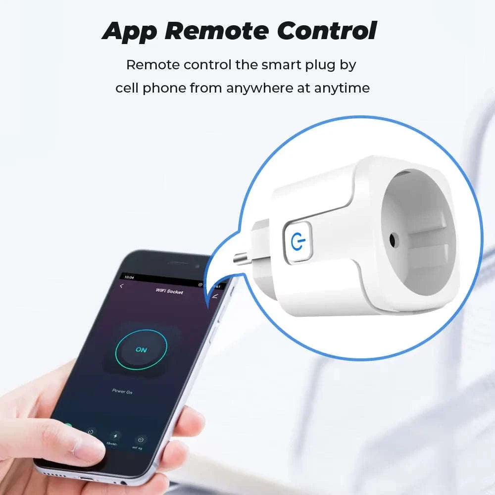 Tuya EU Smart Plug with Zigbee or WiFi and Power Monitoring-WIFI / 20A