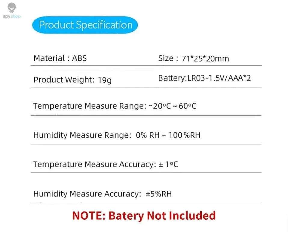 Tuya Indoor Temperature & Humidity Smart Hygrometer Sensor-Zigbee Version
