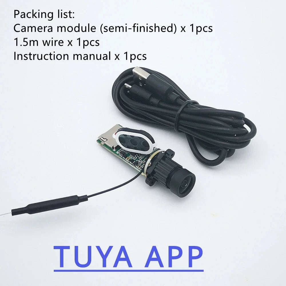 Tuya Mini 1080P WiFi IP Camera Module with Motion Detection-3.7mm lens