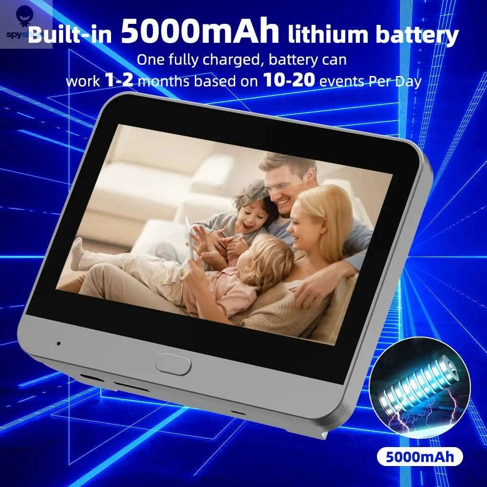 Tuya Smart 3MP Peephole Door Camera – Wide Angle, Night Vision, Remote View-Door Camera