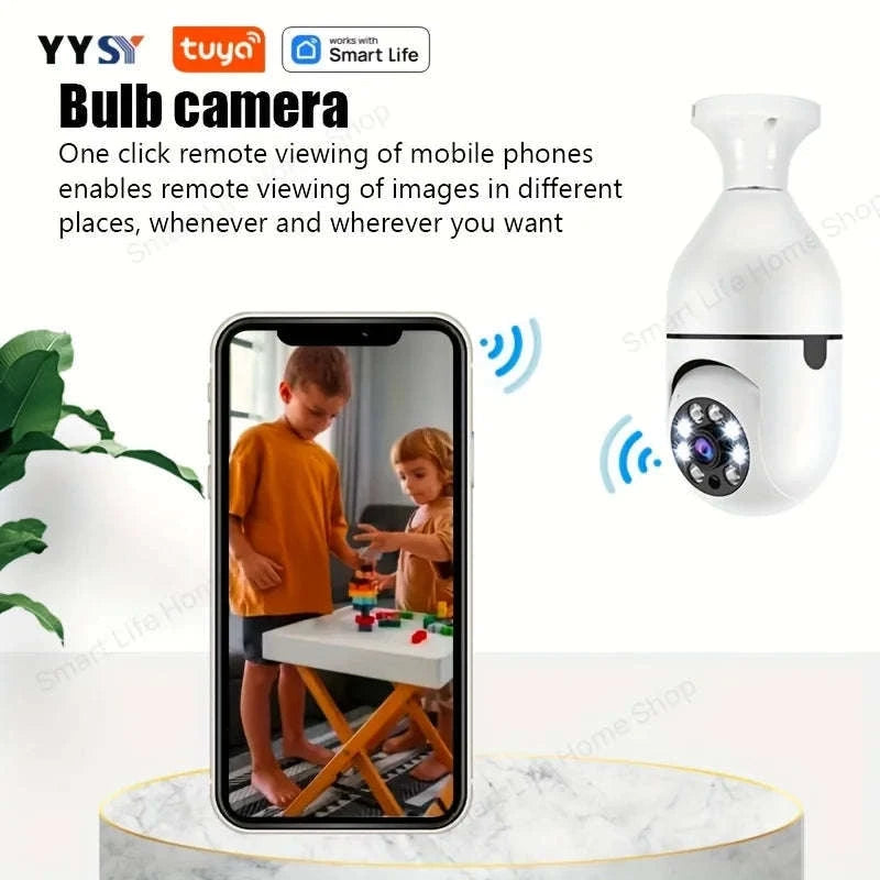 Tuya Smart E27 Bulb Camera HD Security-Only Camera White
