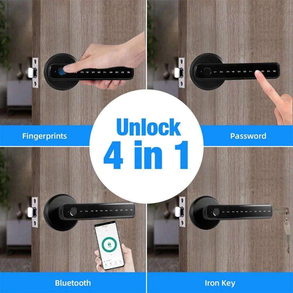 Tuya Smart Fingerprint Door Lock with App and Key Unlock-United States