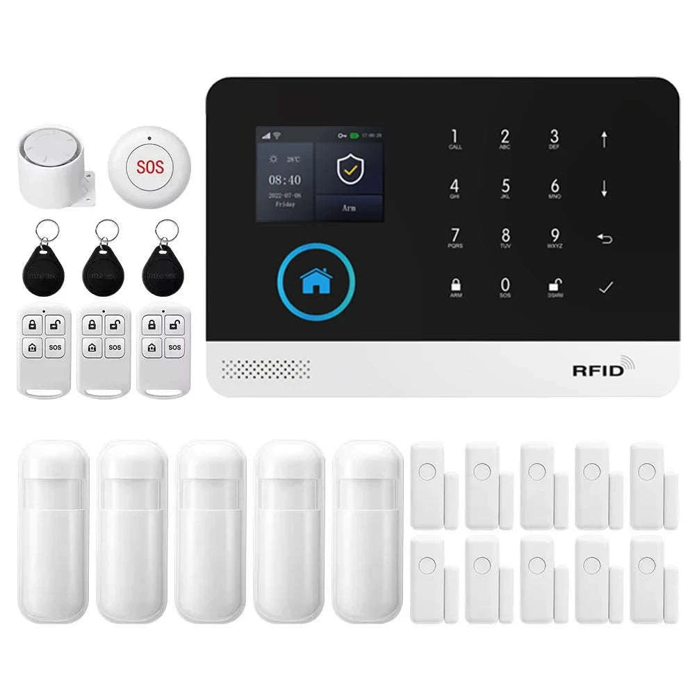 Tuya Smart Home Alarm Kit-2G GSM WiFi Kit B / EU Plug / CHINA