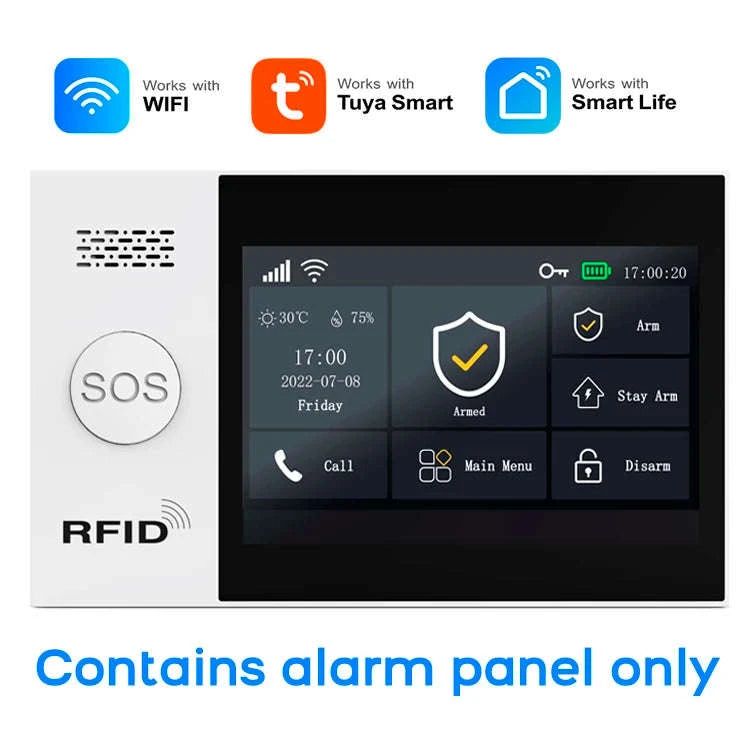 Tuya Smart Life WiFi GSM Alarm System-F-22 / EU Plug / English|CHINA