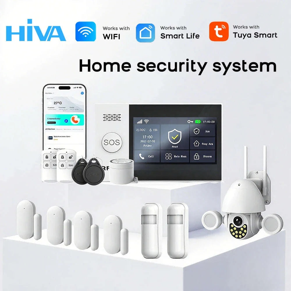 Tuya Smart Life WiFi GSM Alarm System-F-22 / EU Plug / English|CHINA