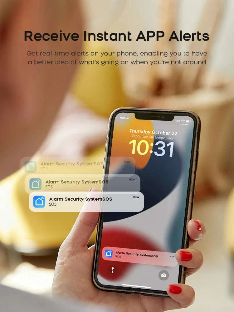 Tuya Smart Life WiFi GSM Alarm System-F-22 / EU Plug / English|CHINA