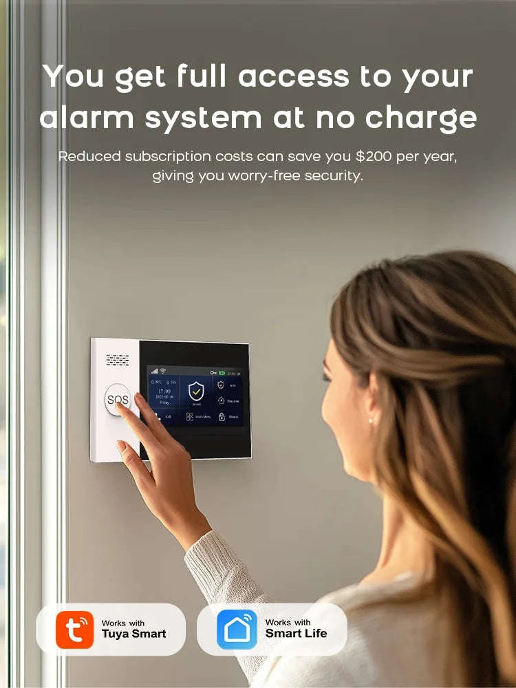 Tuya Smart Life WiFi GSM Alarm System-F-22 / EU Plug / English|CHINA