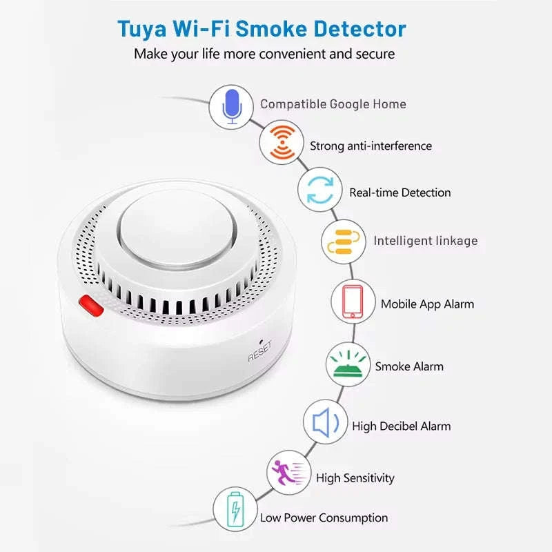 Tuya Smart Smoke Detector WiFi-H