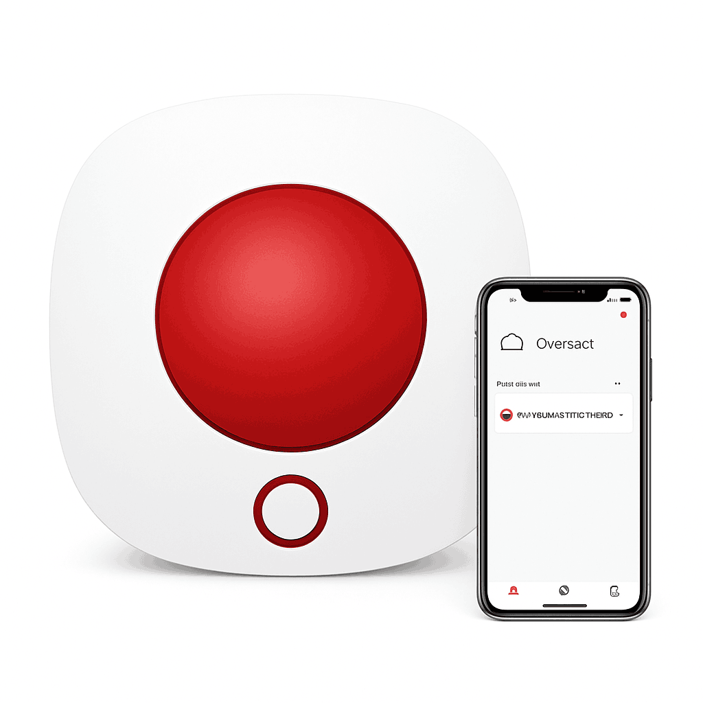 Tuya Smart WiFi 110dB Alarm Siren with Strobe Light-EU plug / China Mainland