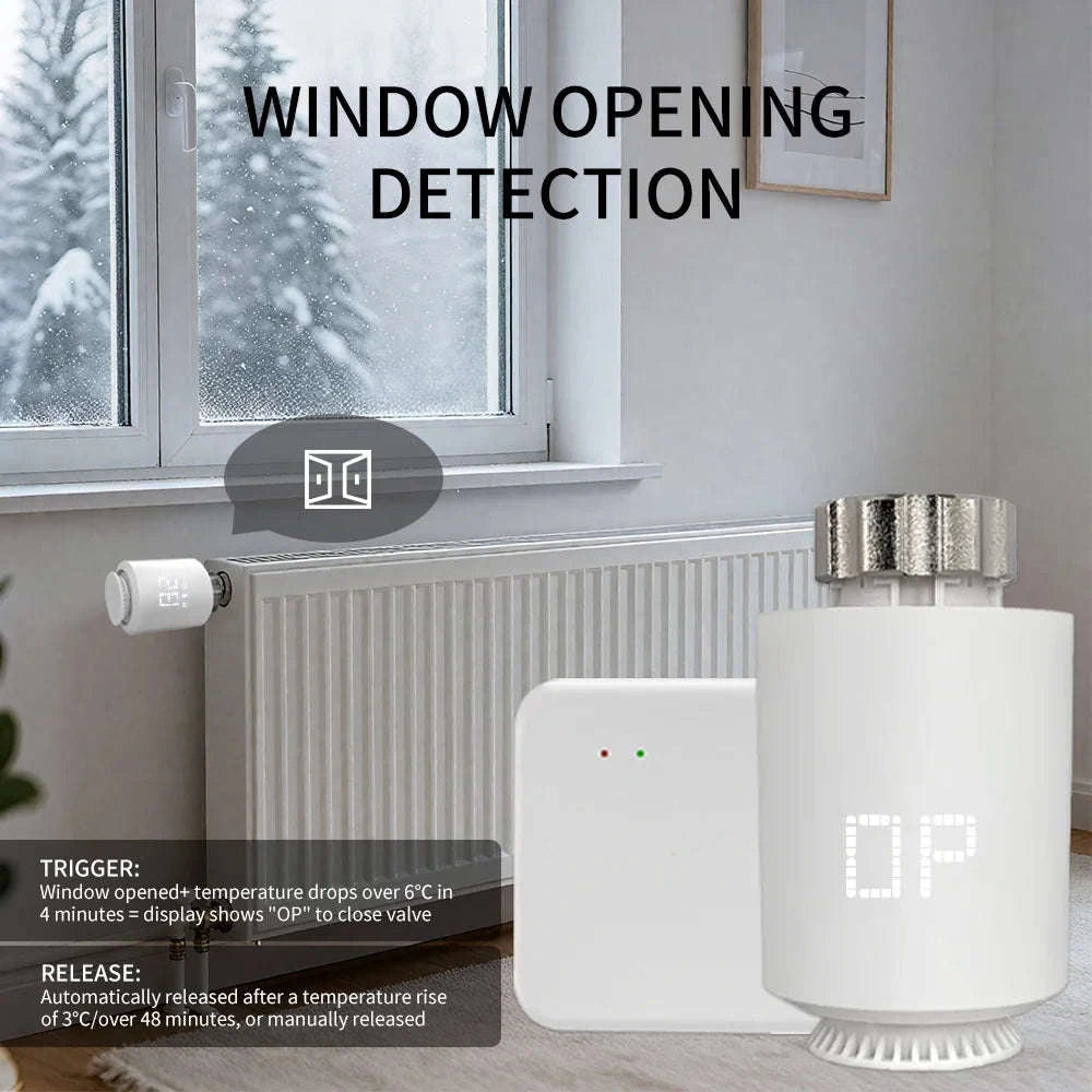 Tuya Smart ZigBee 3.0 TRV Radiator Actuator Valve-Zigbee gateway