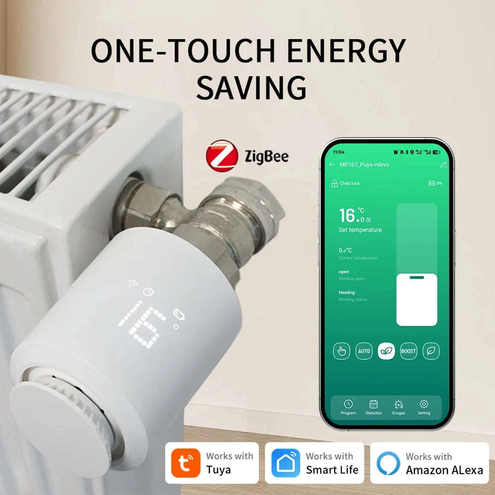 Tuya Smart ZigBee 3.0 TRV Radiator Actuator Valve-Zigbee gateway