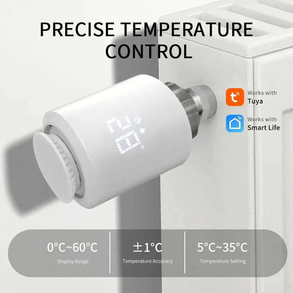 Tuya Smart ZigBee 3.0 TRV Radiator Valve Controller-ME167 2PCS