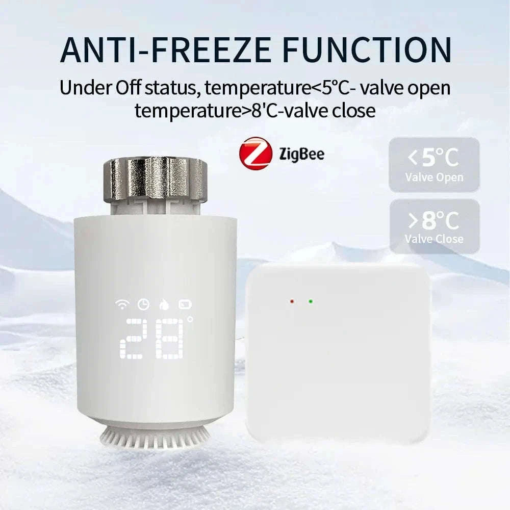 Tuya Smart ZigBee 3.0 TRV Radiator Valve Controller-ME167 2PCS