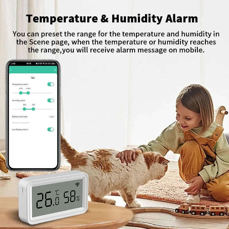 Tuya Temperature Humidity Sensor for Smart Home Monitoring-Zigbee Version