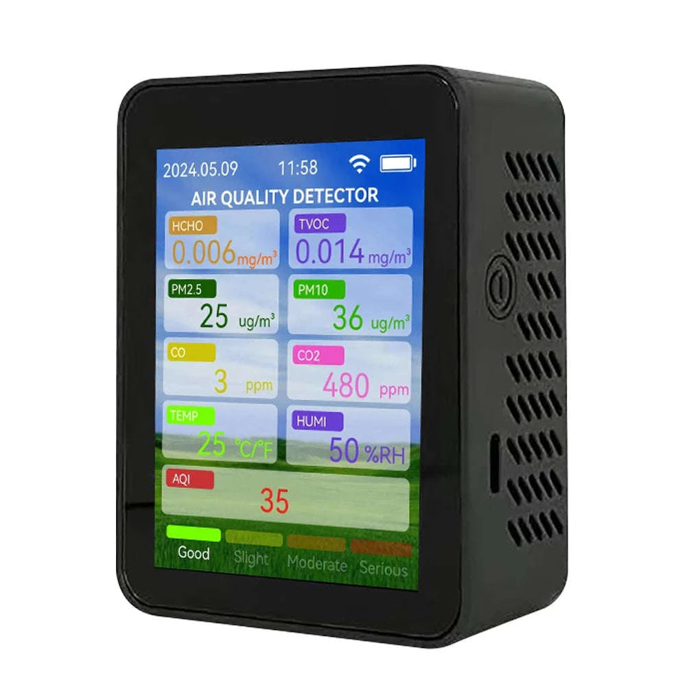 Tuya WiFi Multifunctional Air Quality Meter-black