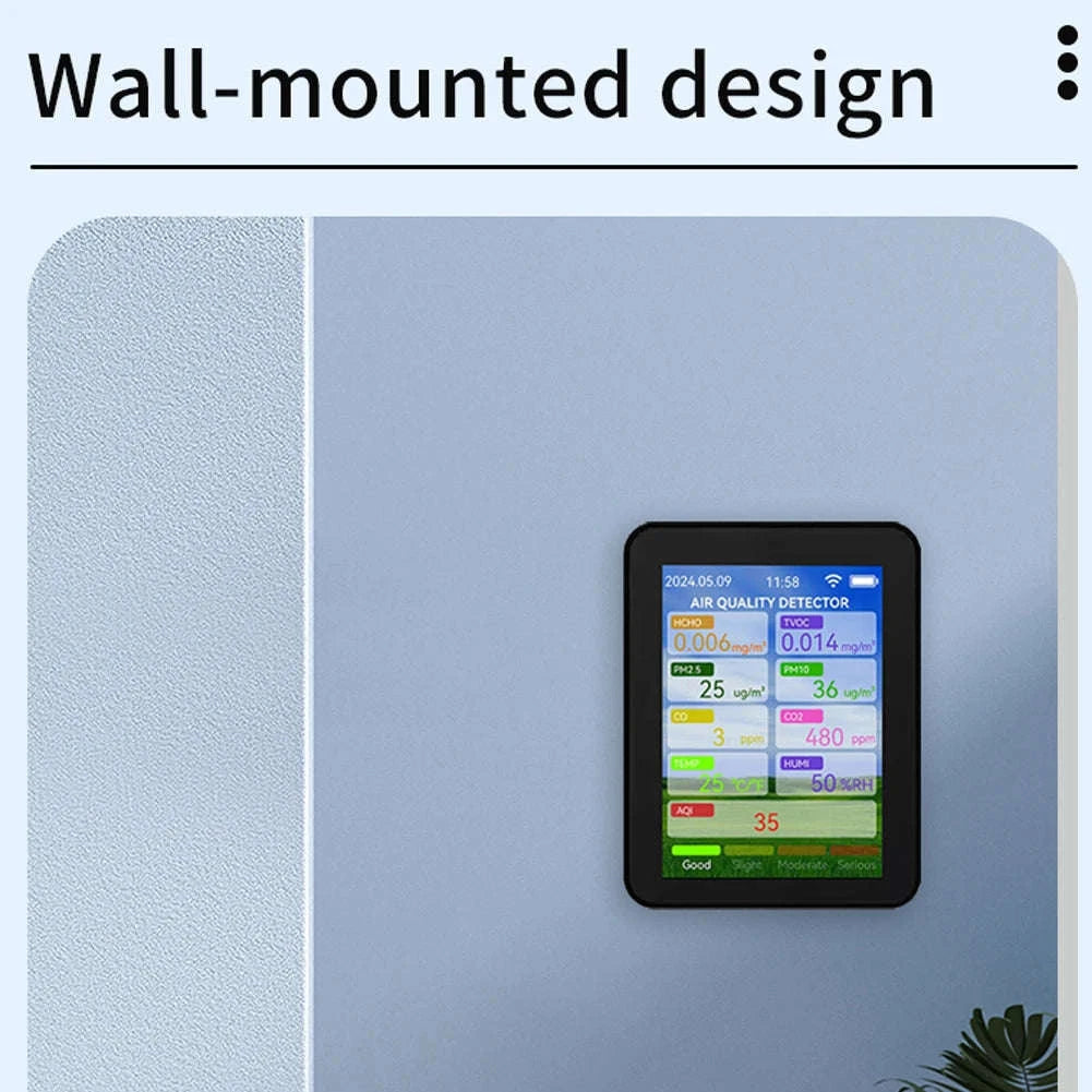 Tuya WiFi Multifunctional Air Quality Meter-black