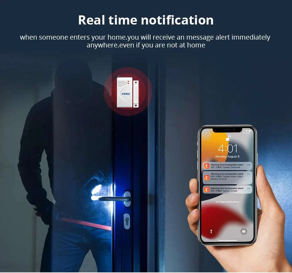 Tuya WiFi Siren Alarm System Kit with 110dB Home Alert-alarm kit 1 / US Plug / United States