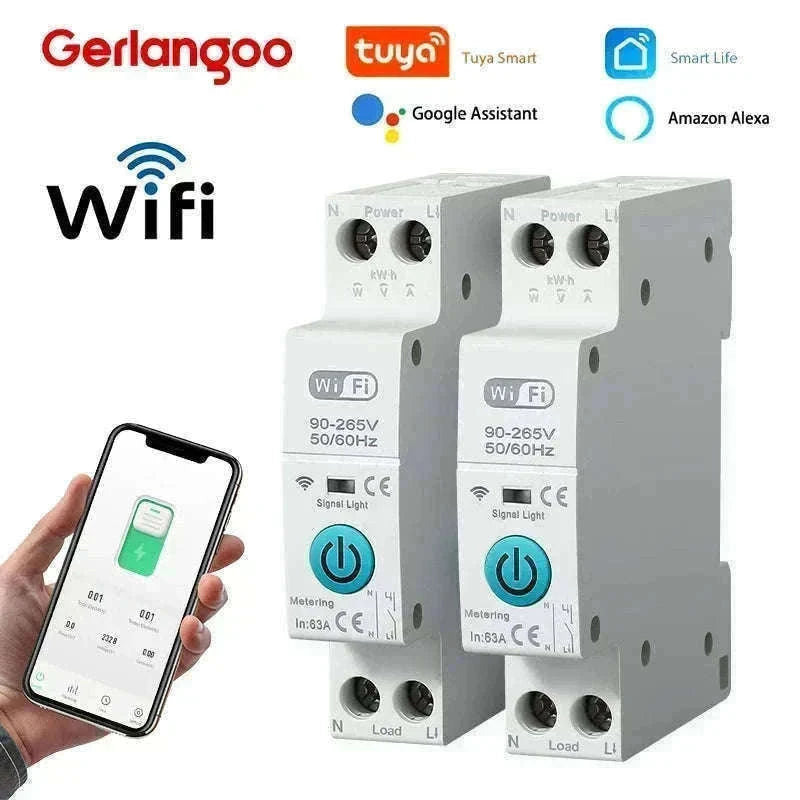 Tuya WiFi Smart Circuit Breaker with Energy Monitoring-25A / No Metering
