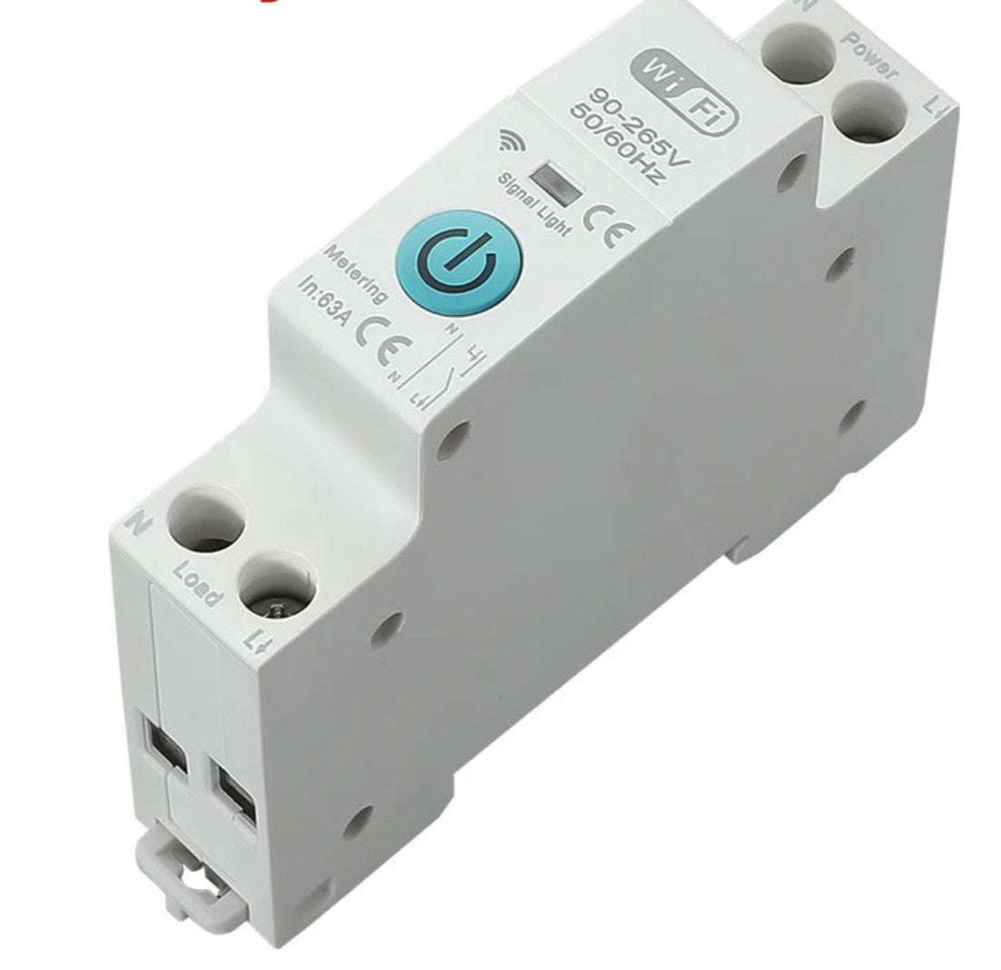Tuya WiFi Smart Circuit Breaker with Energy Monitoring-25A / No Metering