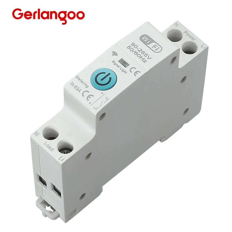 Tuya WiFi Smart Circuit Breaker with Energy Monitoring and Protection-25A / No Metering