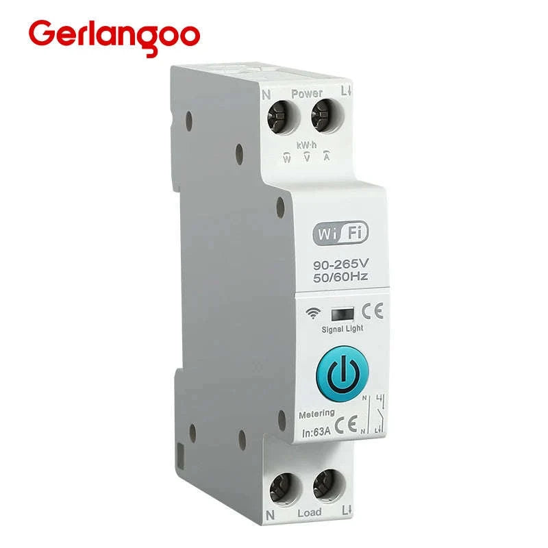 Tuya WiFi Smart Circuit Breaker with Energy Monitoring and Protection-25A / No Metering