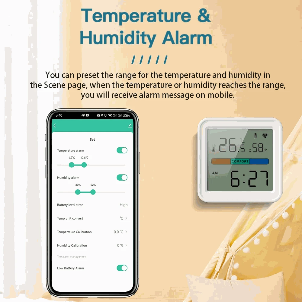 Tuya WiFi Temperature & Humidity Sensor-TH08