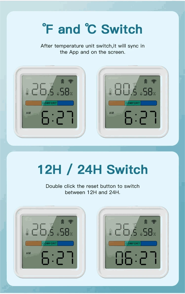 Tuya WiFi Temperature & Humidity Sensor-TH08