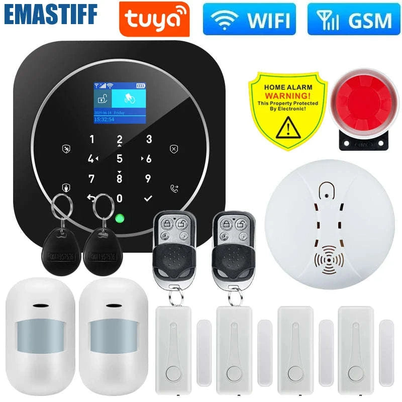 Tuya WiFi W9B Smart Home Alarm System-W9B9 / EU Plug