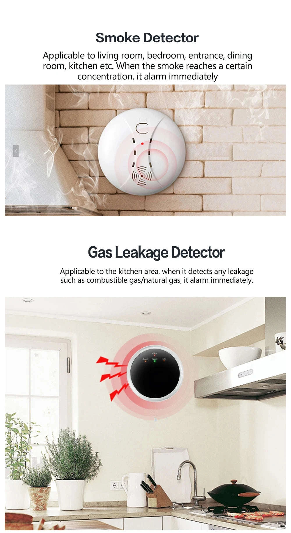 Tuya WiFi W9B Smart Home Alarm System-W9B9 / EU Plug
