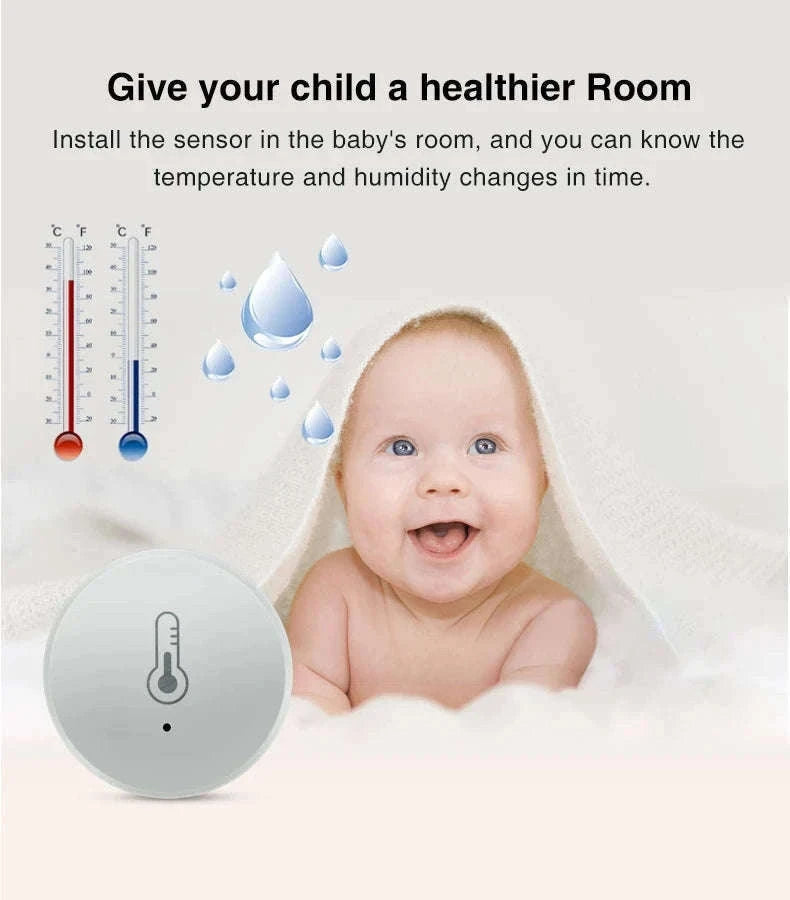 Tuya Zigbee Temperature and Humidity Sensor for Smart Home Monitoring-4PCS