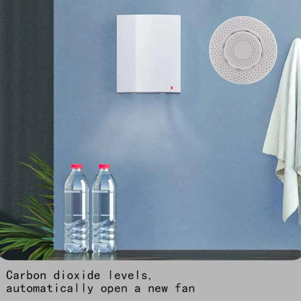 Tuya Zigbee/WiFi Air Quality Sensor for Smarter Home Monitoring-Zigbee Version 5in1 / China Mainland
