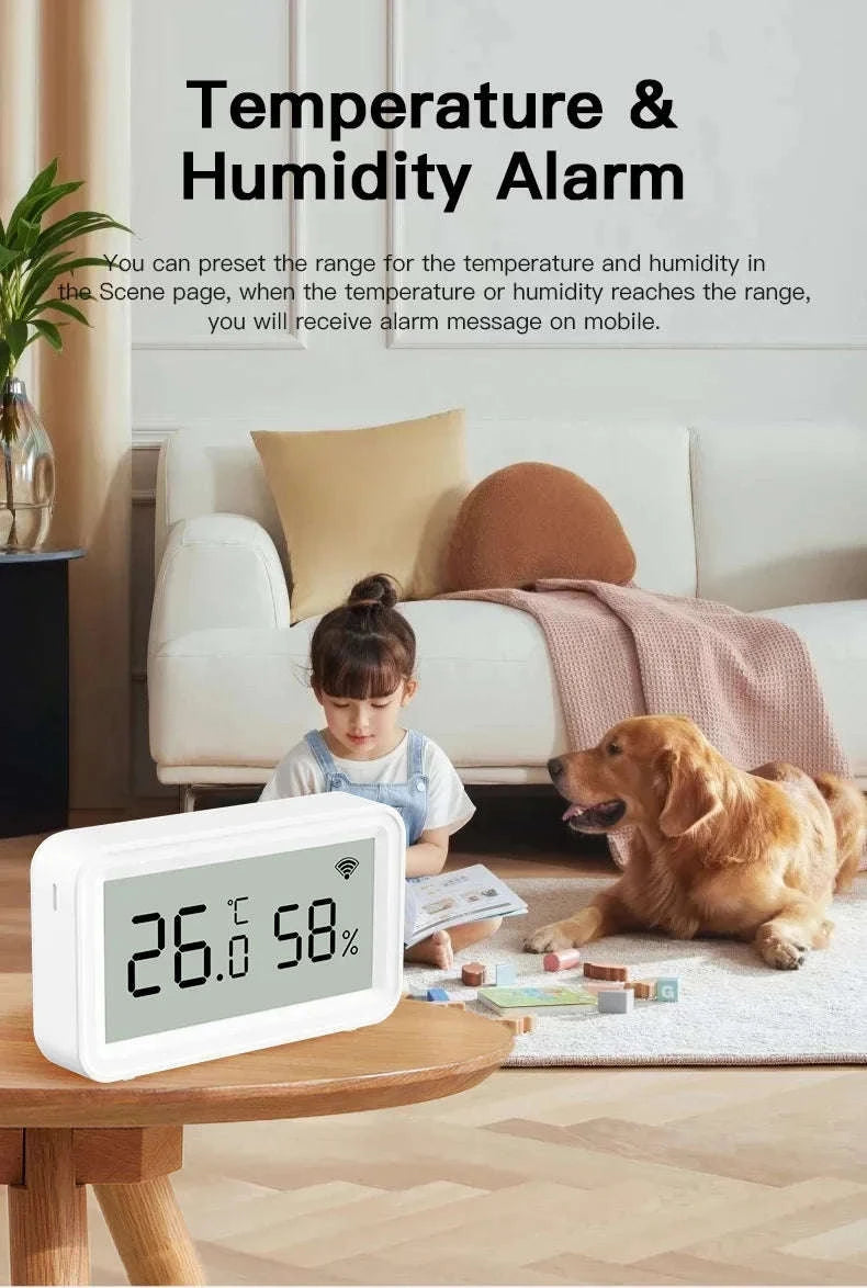 Tuya Zigbee WiFi Temperature Humidity Sensor for Smart Home-Zigbee Version