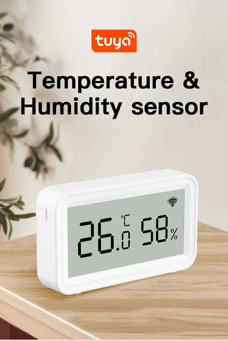 Tuya Zigbee WiFi Temperature Humidity Sensor for Smart Home-Zigbee Version