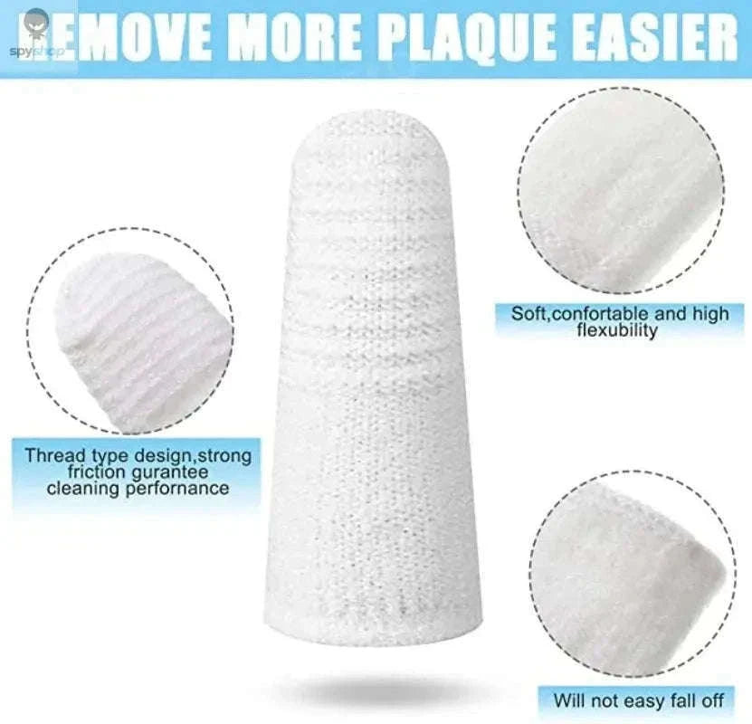 Two-Finger Pet Dental Cleaning Wipes for Cats and Dogs-Finger Cots / 12pcs