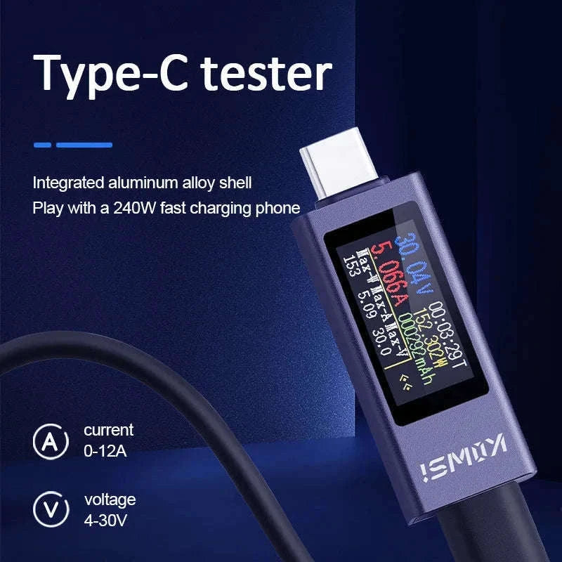 Type‑C Multi‑Function Digital Display Power Meter-KWS-2302C
